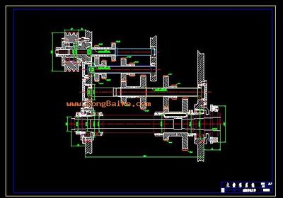 普通车床主传动系统(附设计图)下载(353.56K,rar格式)_毕业设计_机械CAD图纸 - 工百科